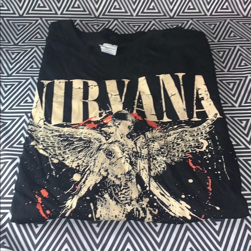 nirvana band tee